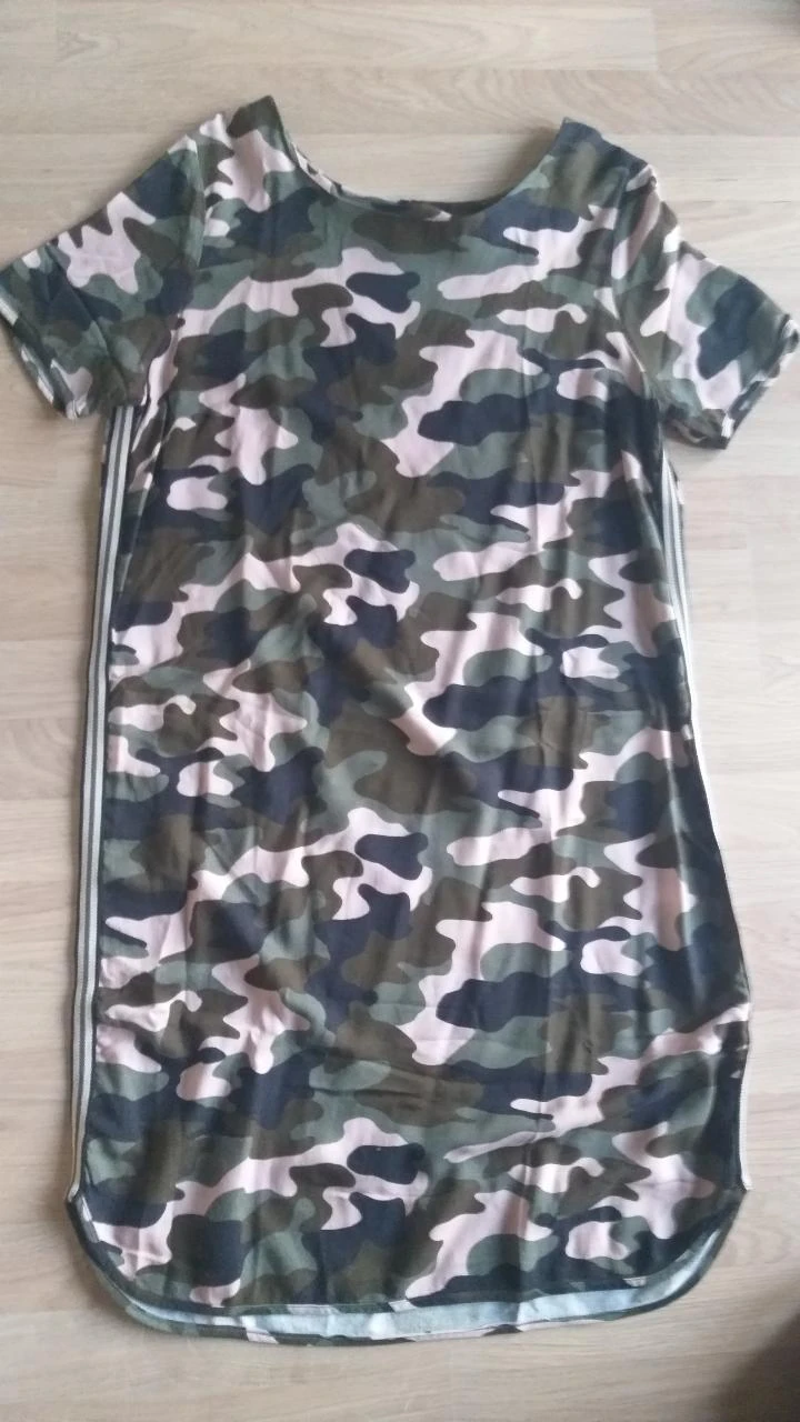 Leuke jurk van Geisha - maat 42 - stoere camouflage print